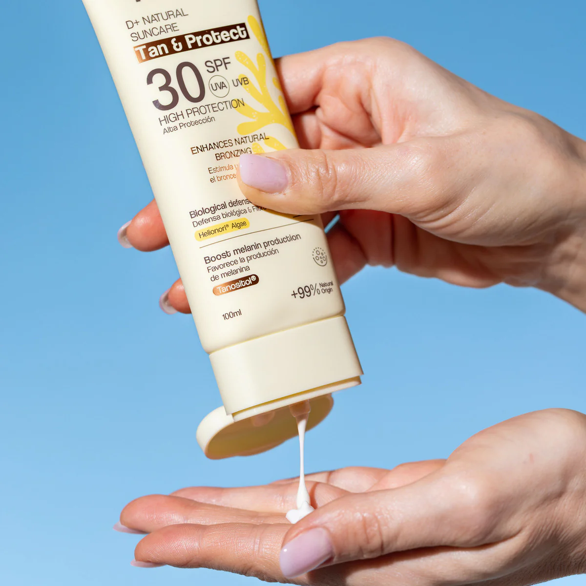 D+ Natural Suncare Tan & Protect SPF30 100 ml - Image 4