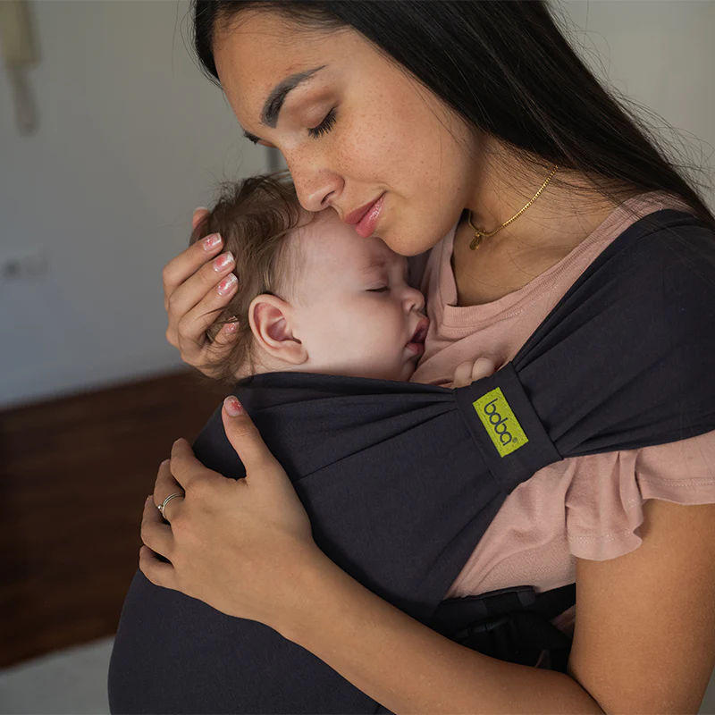 Portabebé Evolutivo Fular Mochila Boba Bliss Charcoal - Image 4