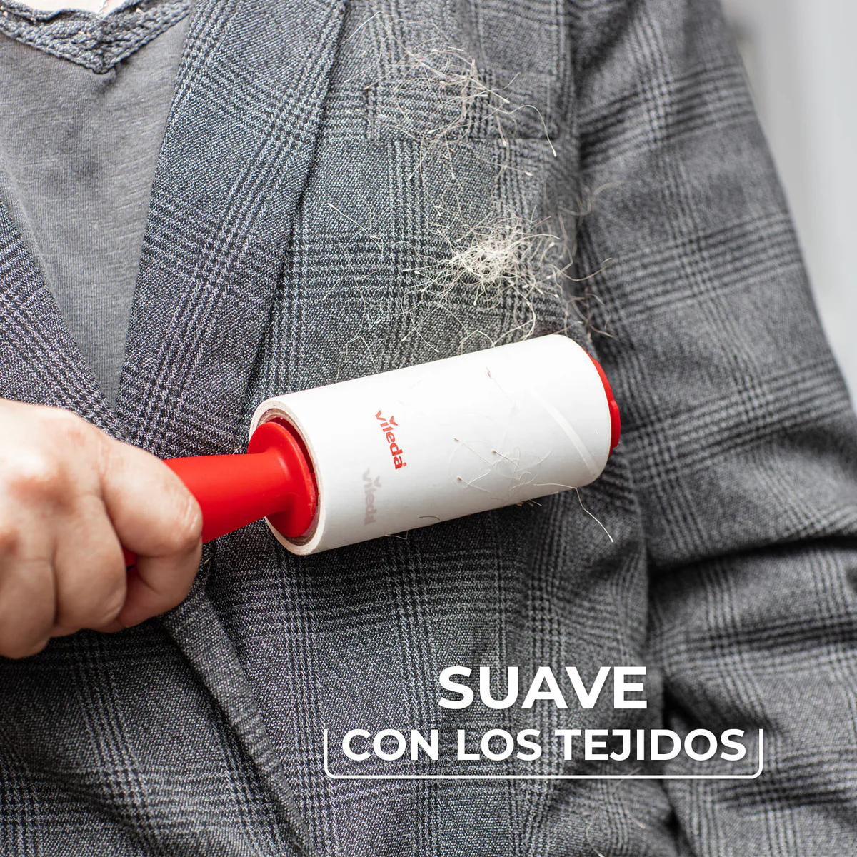 Sistema Rodillo Quitapelusas Pet Pro, Vileda Rojo/Blanco - Image 6